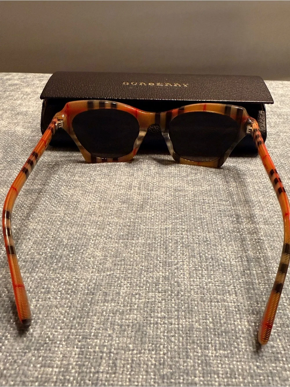 Burberry B4150 3478 Check Cat Eye Sunglasses w/ Case